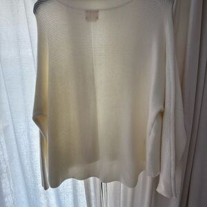 Off-White Crew Neck Sweater Lightweight Knit